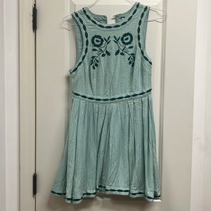 Free people dress- color sea fog size 8